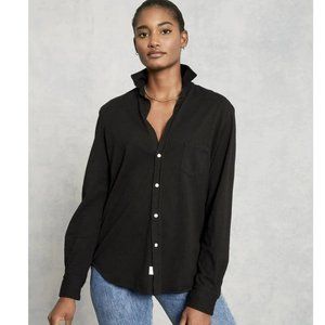 Frank & Eileen Eileen Tee Lab Black Button Down Jersey Shirt, Small, New!